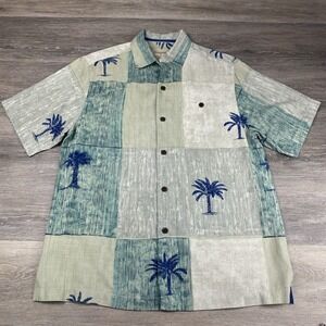Tommy Bahama Original Fit Small 100% Silk‎ Hawaiian Shirt Floral Colorful Button